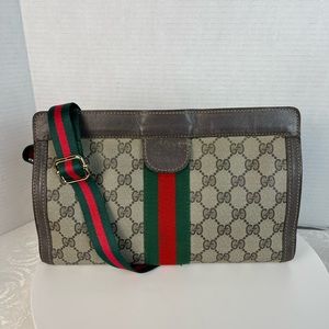 GUCCI GG PVC Leather Crossbody Bag/Shoulder Bag/Clutch